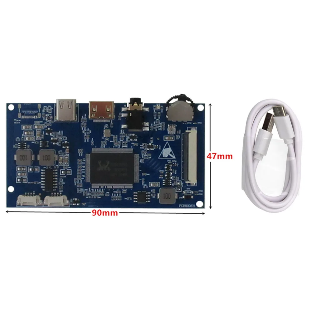 

40PIN 1024*768 плата управления драйвером экрана типа C/HDMI-совместимая 8-дюймовая плата расширения экрана HJ080IA-01E IPS 4:3