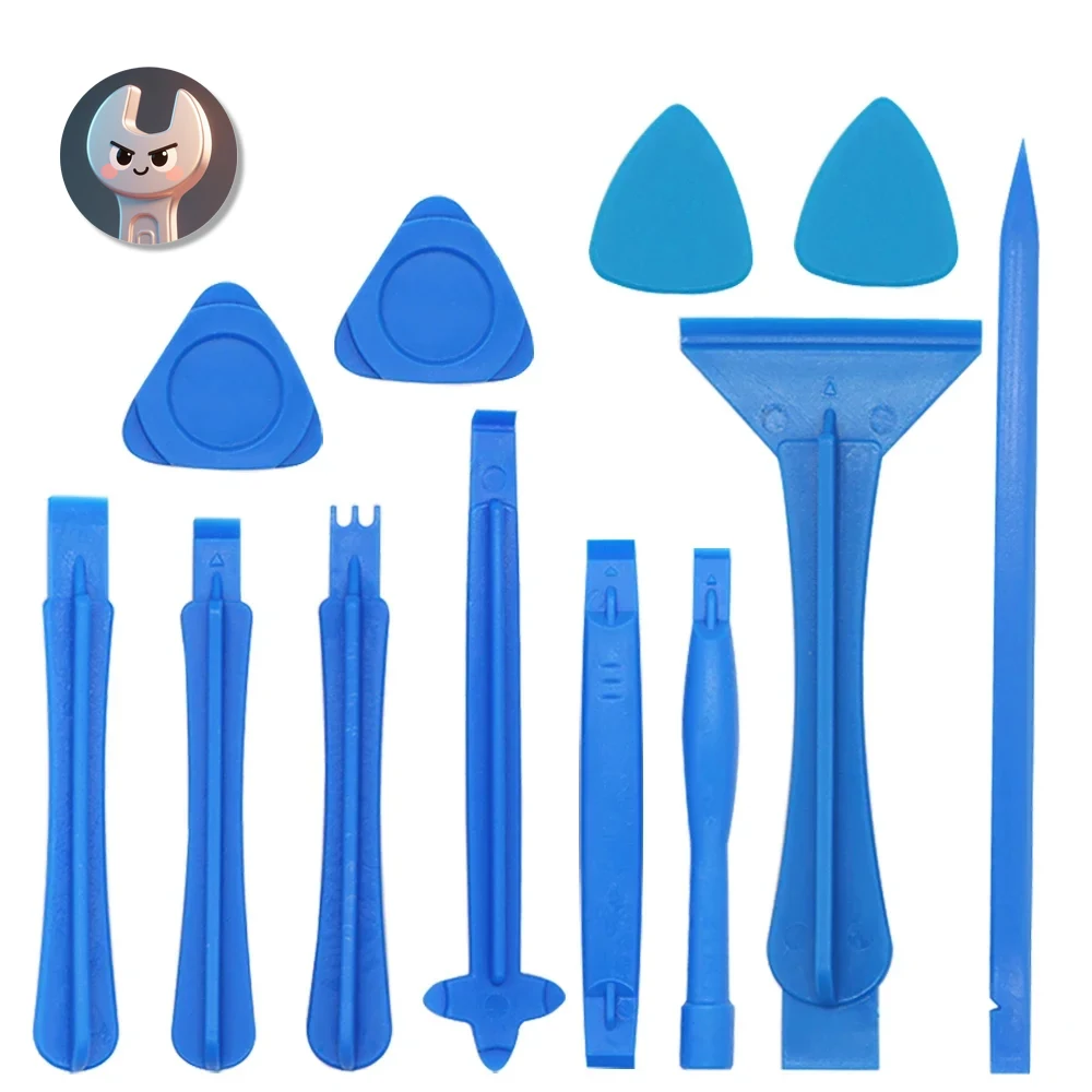 

12 in 1 Plastic Blade Crowbar Spudger Opening Tool Kit for iPhone Tablet LCD Screen Pry Opening Repair Disassembly DIY Hand Tool