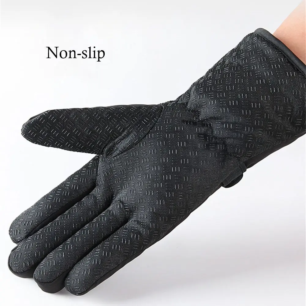 Guantes de esquí de invierno para mantener el calor, impermeables, a prueba de viento, gruesos, con dedos completos, antideslizantes, multifunción, para exteriores