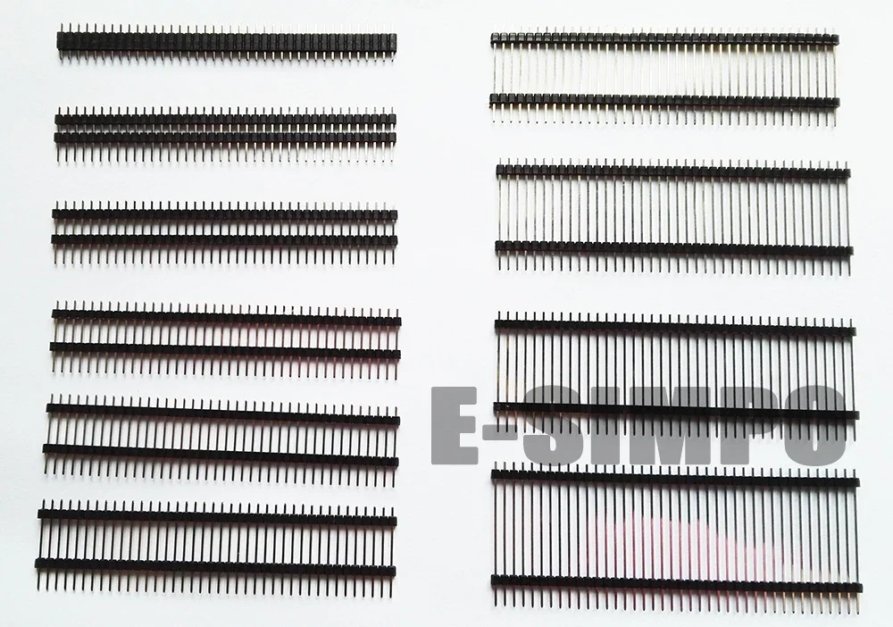 10 sztuk 2.54 1x40P L11.4-15-40-50mm prosto jeden rząd podwójne plastikowe H2.5mm łamliwe płytka drukowana Spacer męskie złącze główkowe