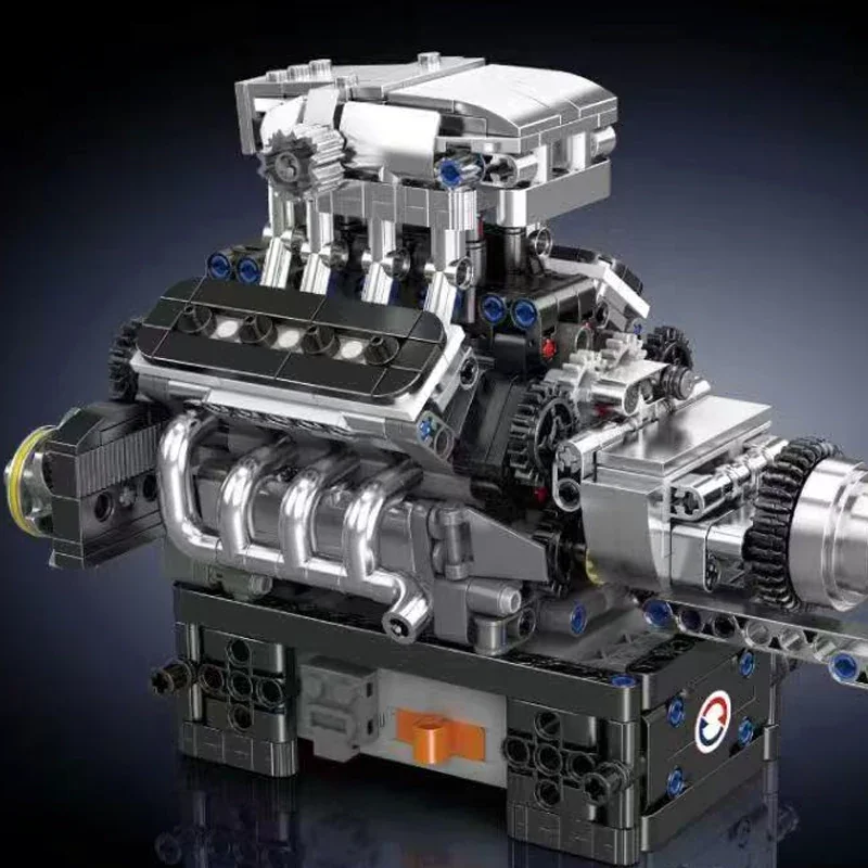 Technical MOC 10206 MCL SuperCar V8 Automobile Engine Car Motor Model 737PCS Building Blocks Brick Puzzle Toys for Kids Gift