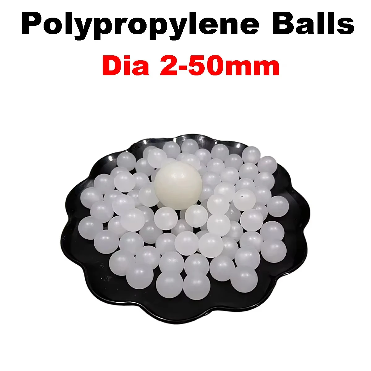 Solid Polypropylene PP Balls Plastic Floating Plastic Bead Diameter 2/2.5/3/3.5/4/4.5/5/6//7/8/9/10-50mm