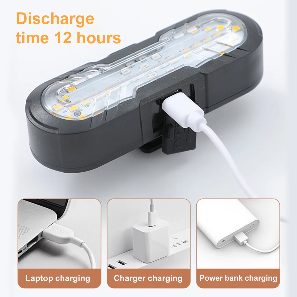 Bike Tail Light Wireless Remote Control Cycling Back Light with Turn Signals & Horn Bike Rear Light Waterproof for Night Riding