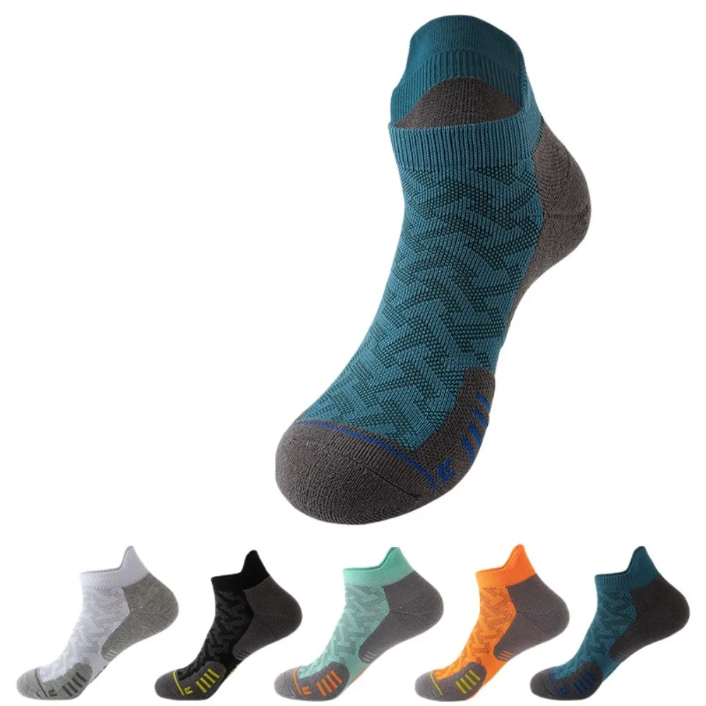 

Comfortable Mesh Men Sports Short Ankle Socks Elastic Anti-sweat Men's Running Short Tube Socks Anti-slip Breathable Basketball