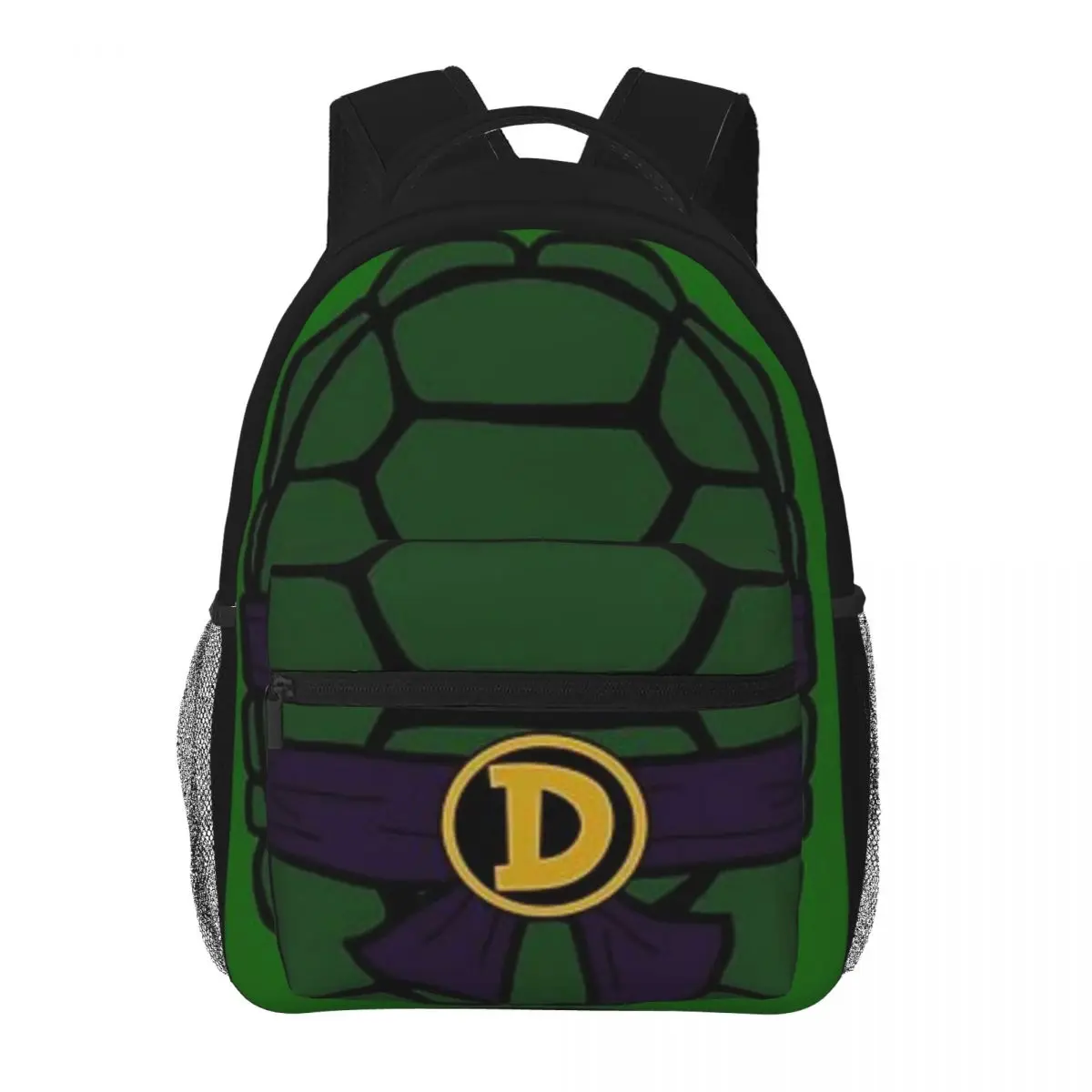 Ninja tartaruga donnie saco de escola mochila para adolescente das mulheres dos homens crianças mochila à prova dwaterproof água 16 polegada