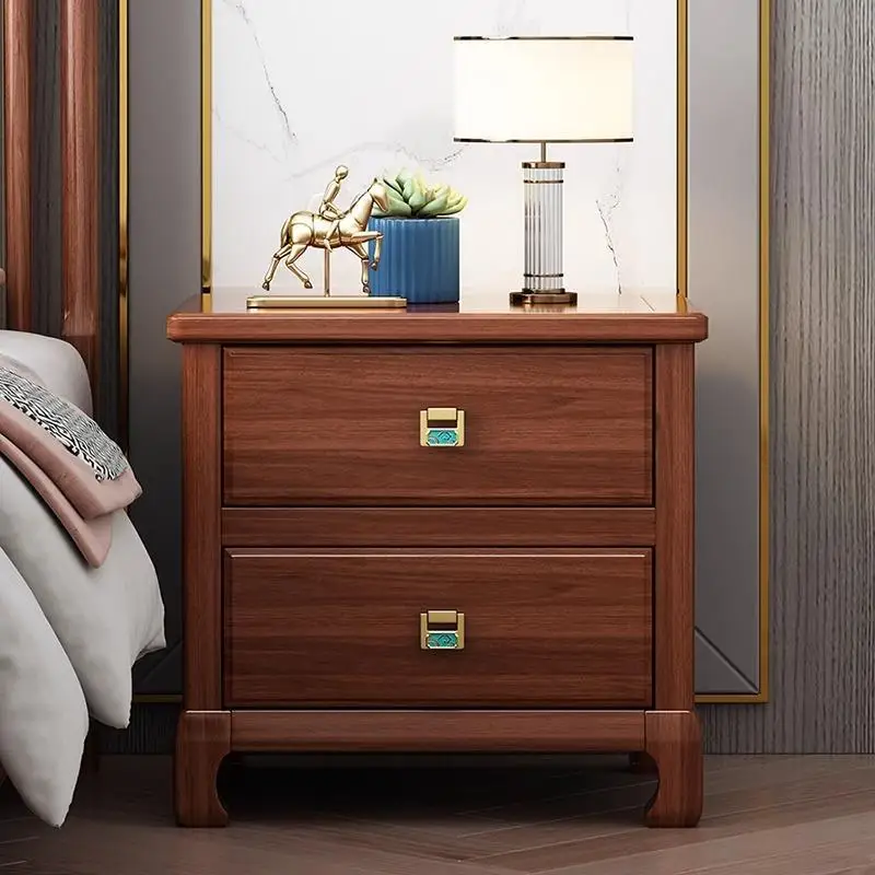 

Customizable American ebony bedside Chinese style complete home simple modern storage locker