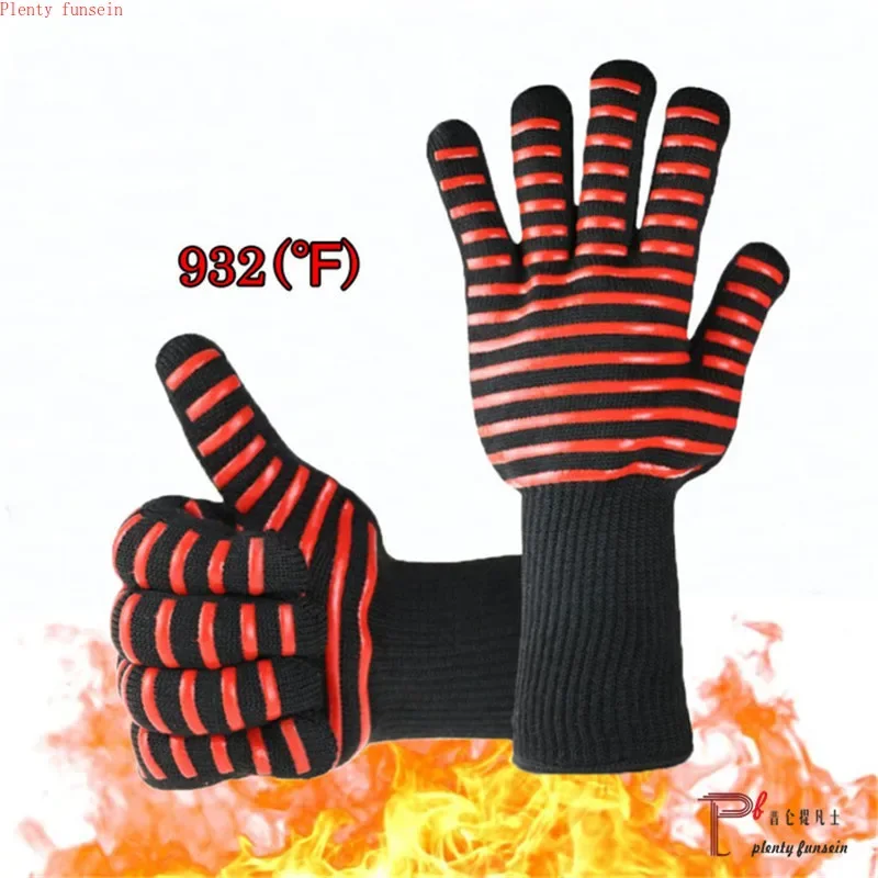 

Glove Oven Silicone Flexible Dotted Oven Mitts Kitchen Utensil Genuine