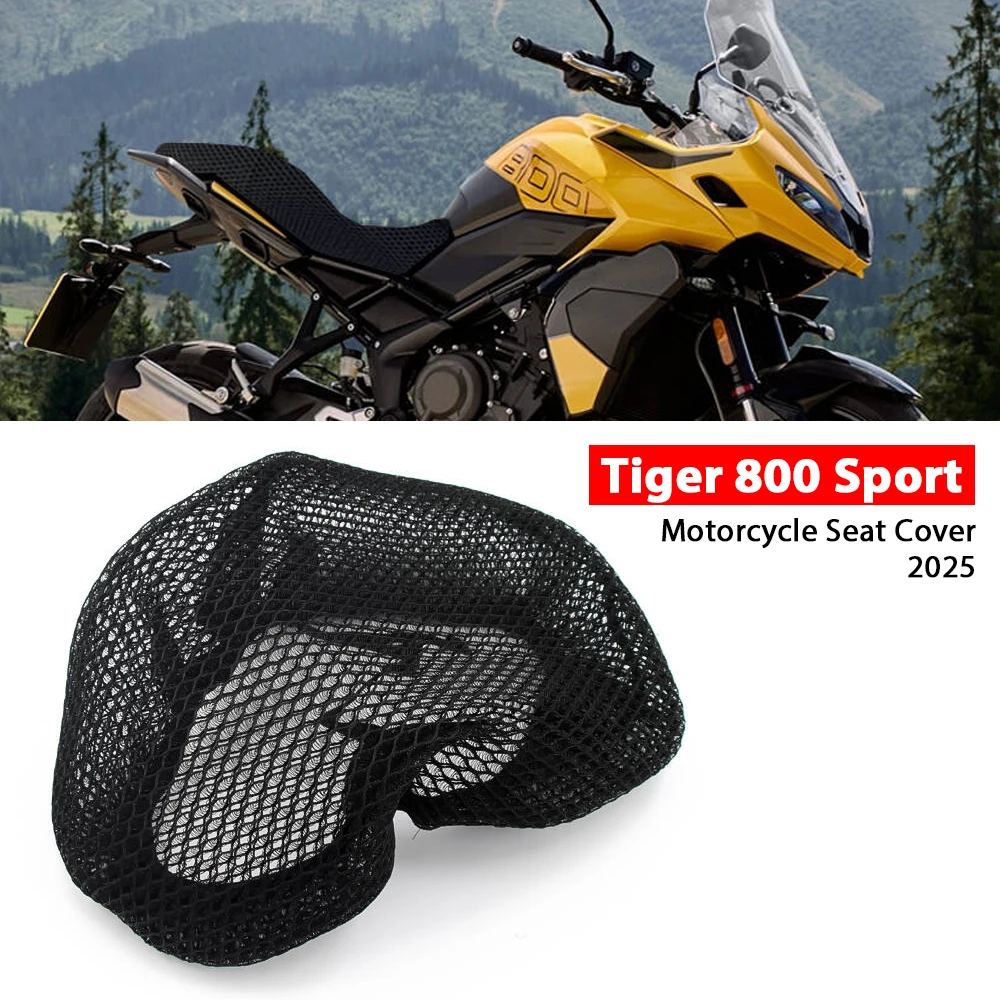 

Motorcycle Seat Cover For Tiger Sport 800 Seat Cover Seat Protect Cushion 3D Airflow Seat Covers For Tiger Sport800 2025