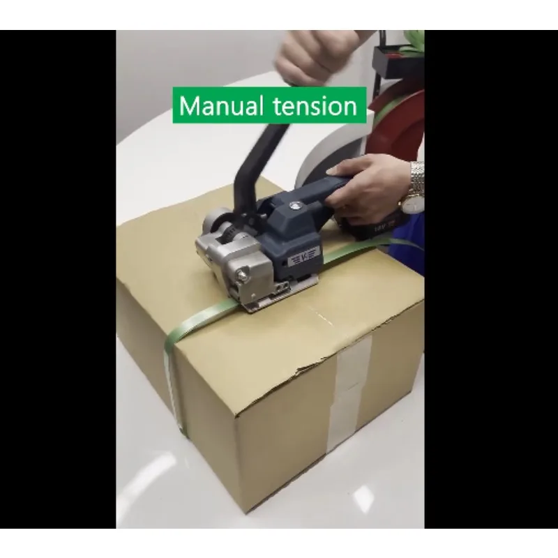 Nueva marca 13-16mm semiautomática Manual de mano V1 con batería de plástico PP PET herramienta de embalaje máquina flejadora batería