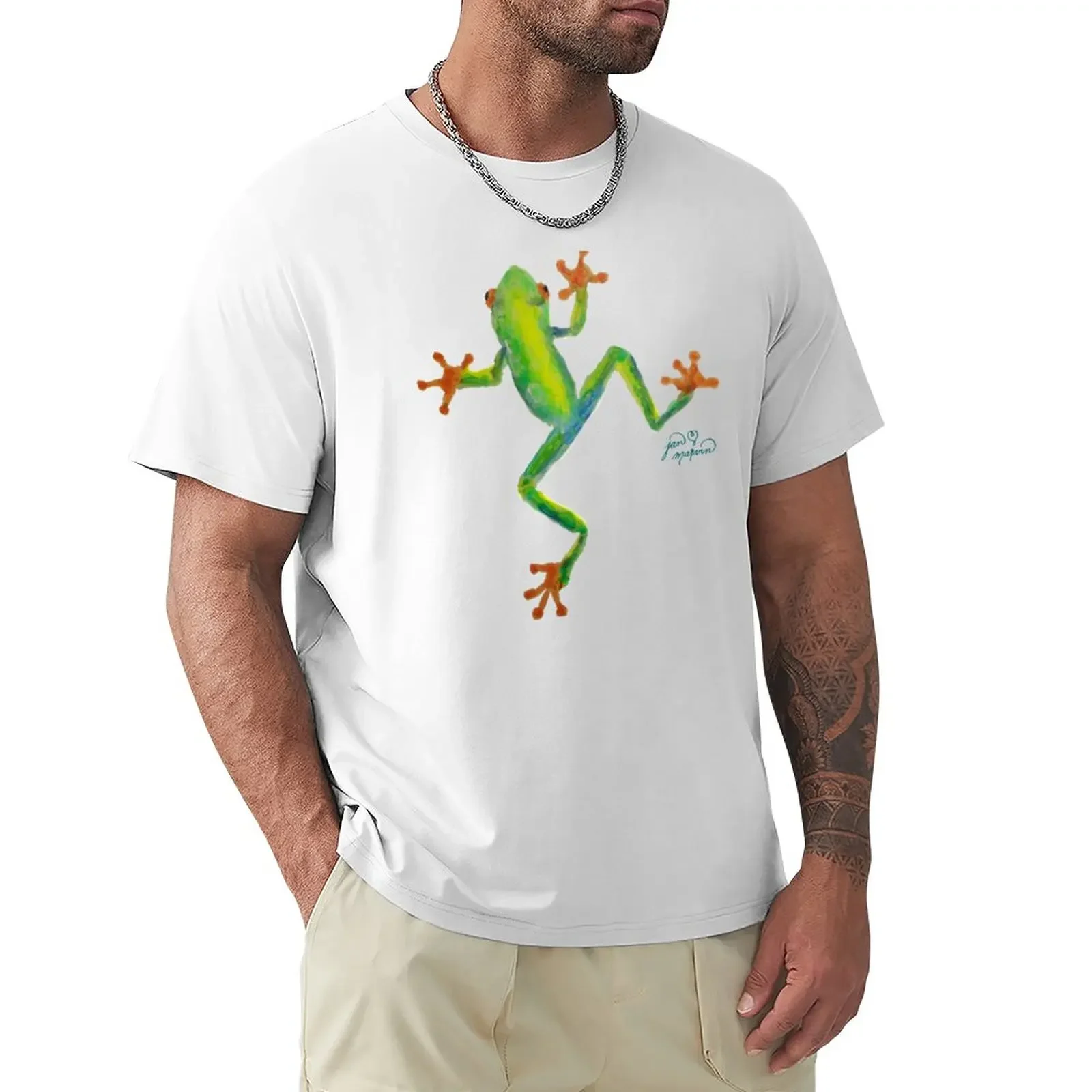 Red Eyed Tree Frog T-Shirt vintage clothes sports fans T-shirts for men cotton