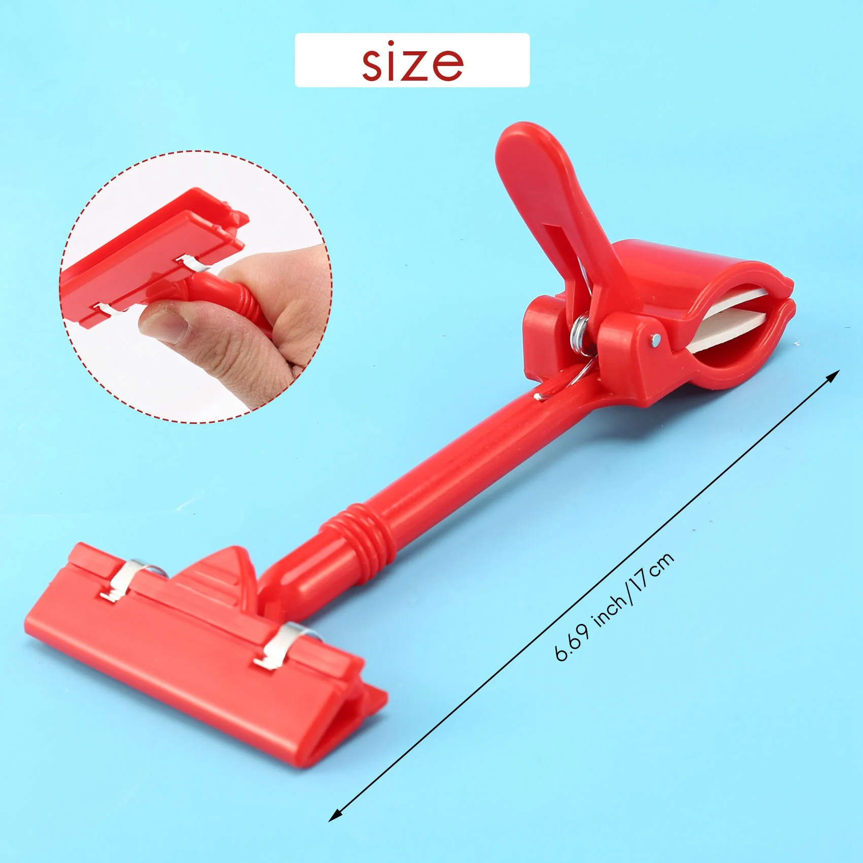 Merchandise Retail Sign Card Price Tag Pop Display Holder Clip Clamp Red