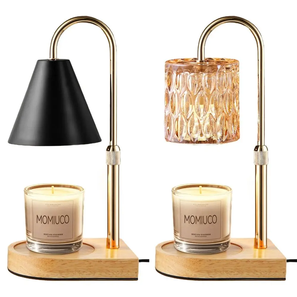 with Timer Dimmer Candle Warmer Lamp Bedroom Home Decor with 2 Bulbs Electric Candle Warmer Adjustable Height Aromatherapy Lamp