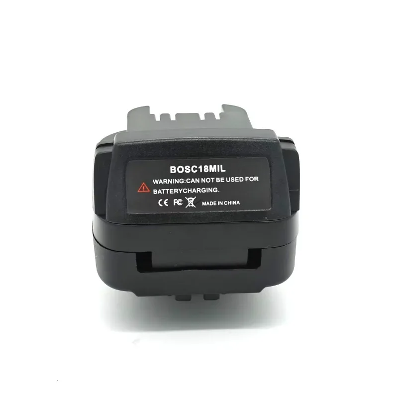 BOSC18MIL Conversion Adapter Compatible for Milwaukee 18V Power Tools Compatible with For Bosch 18V PBA Lithium-Ion Batteries