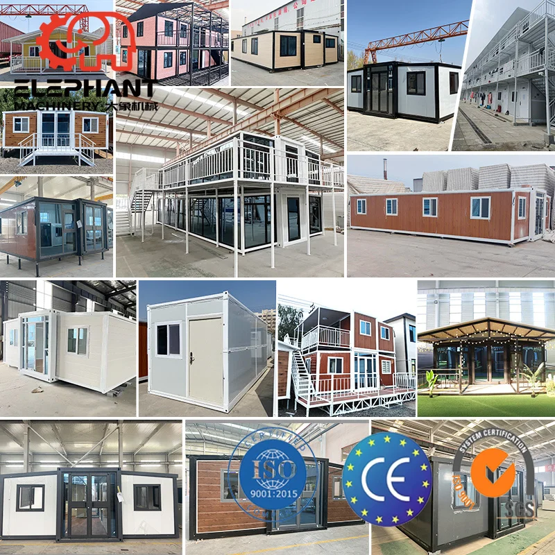 Soundproof Expandable Steel Container House 2 Bedrooms  Design Modern Style Multi-Purpose Home Office Hotel Mall