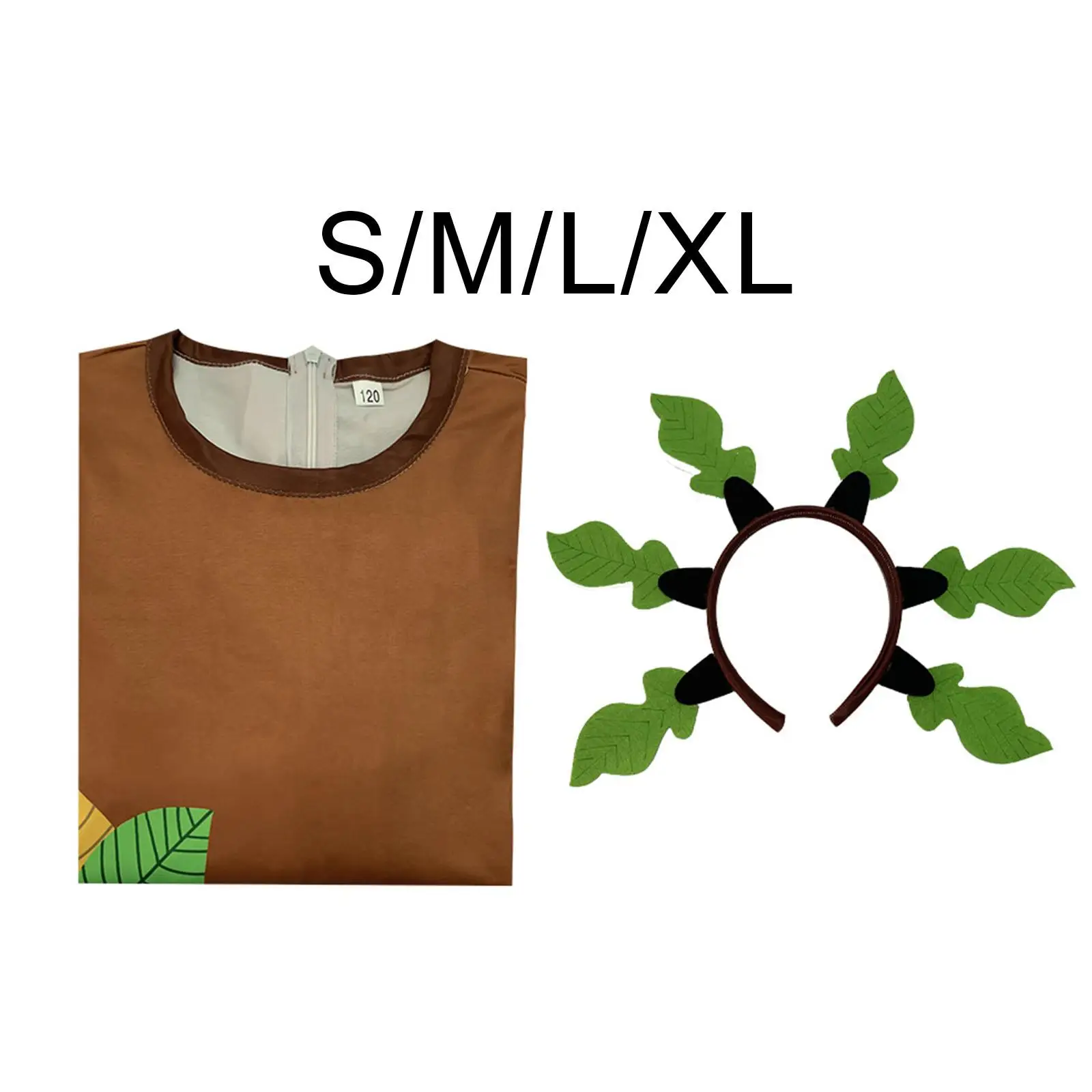 Disfraces de árbol para niños, tocado, mono, traje de espectáculo para fiesta temática ambiental, espectáculo de Halloween, juego de rol de Cosplay