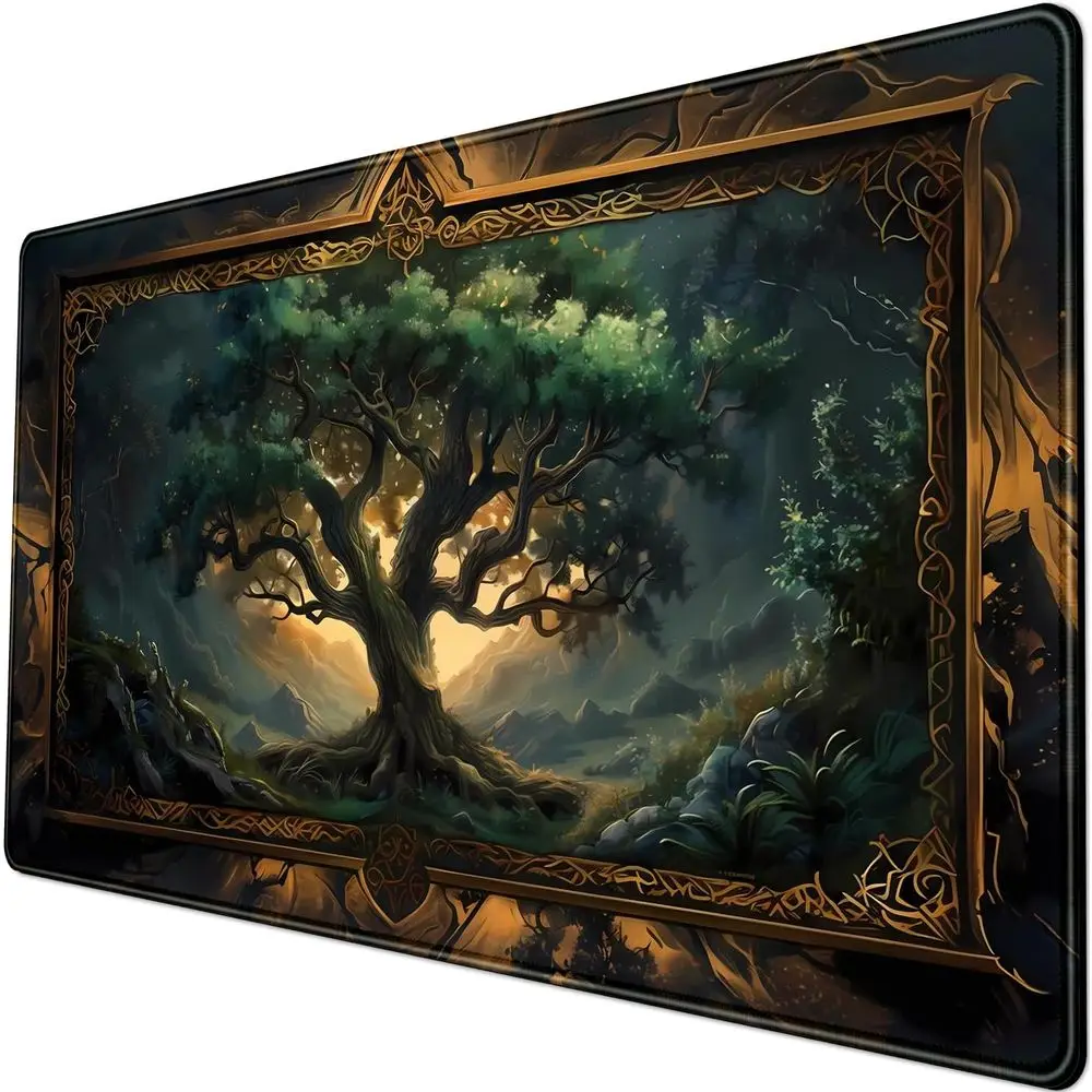 

Green XXL Gaming Deskpad Mat for Computer, Laptop, Keyboard & Mouse, Office Desk Decor 31.5x15.8 in