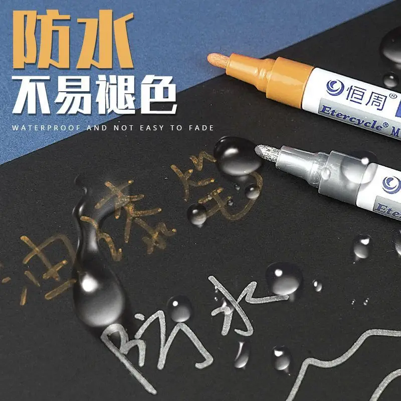 1pc  Paint Pen Waterproof Cars Wheel Tire Oily Mark Pen Auto Rubber Tyre Paint Pen Quick Dry Marker Graffiti DIY