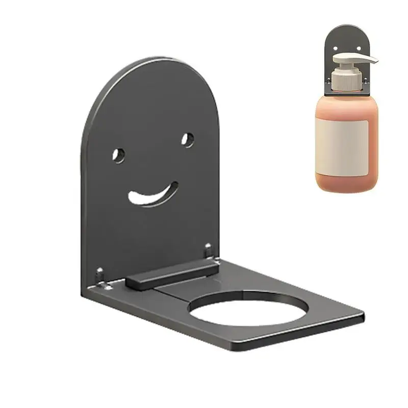 Shampoo Holder For Shower No Drilling Anti-Rust Wall Mount Shower Bottle Bracket Waterproof Shampoo Holder Shower Rack Carbon