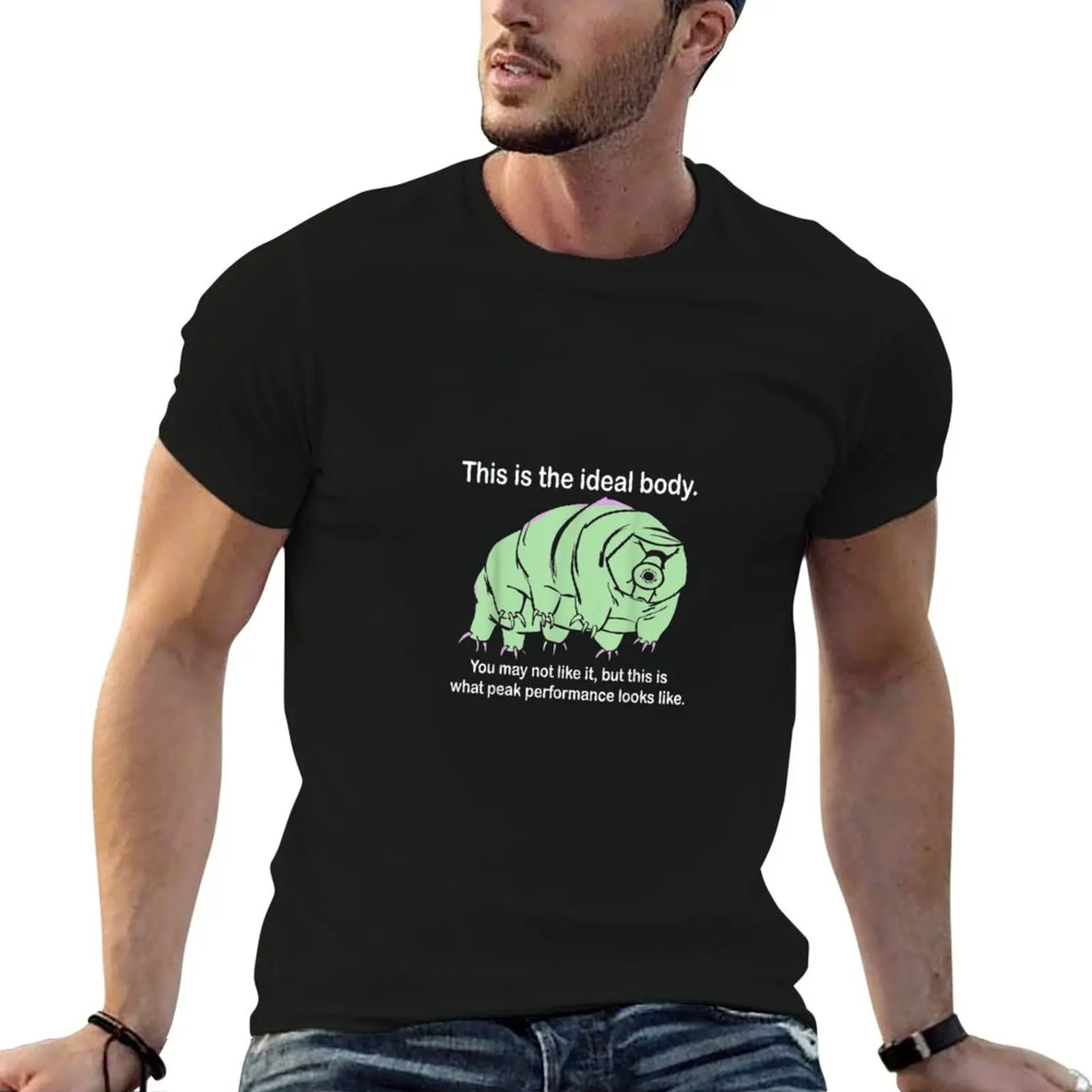 

Body Microbiology T-Shirt Water Science graphic t man Bear. Gift Tardigrade shirt