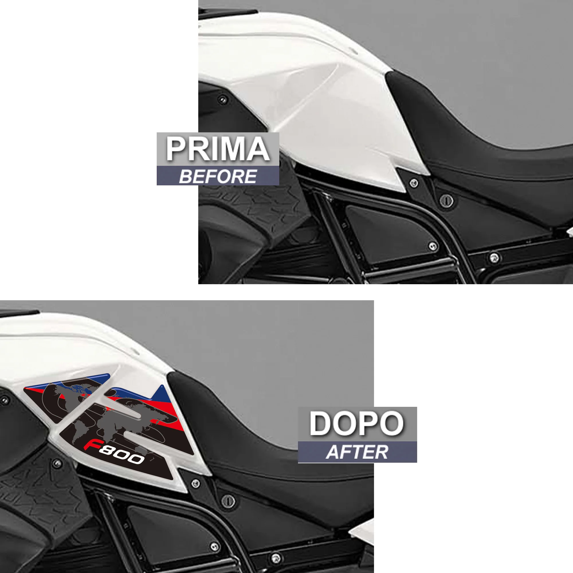Tank Pad F800GS F800 F 800 GS GSA ADV ADVENTURE Stickers Tank Gel 3D protections fit BMW f800 GS 2013-2019 - view 4