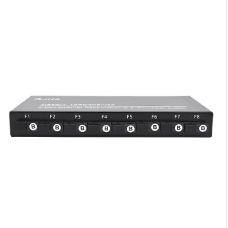 8*100M Fiber 2*10/100M RJ45 Industrial Fiber Switch 10/100M Lightning ESD Protection -20~+70 Harsh Industrial Automation