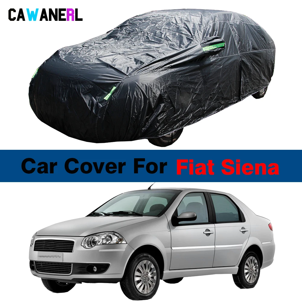 

Waterproof Black Car Cover Auto Indoor Outdoor Anti UV Sun Snow Rain Dust Protection Cover For Fiat Siena Petra Palio