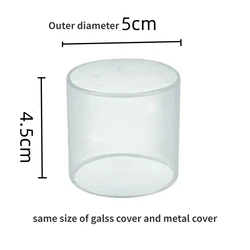 5cm Diameter Outdoor Camping Gas Lantern Lamp Steel Metal Cover and Glass Cover  Chimney for Mini Gas Lamp