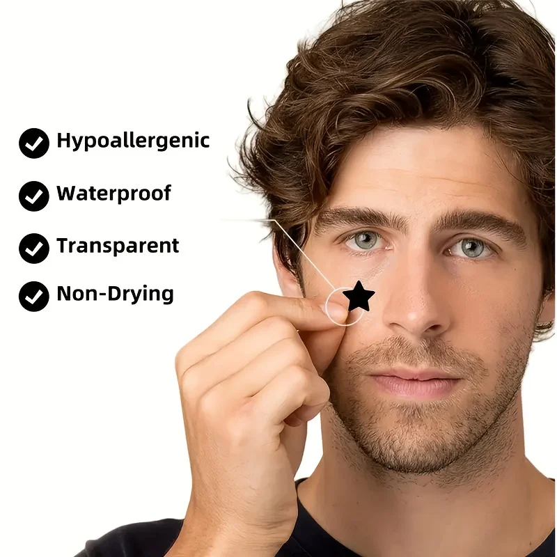 120 قطعة + 108 قطعة نجوم سوداء + رقعة حب الشباب الشفافة، رقعة حب الشباب التي تغطي عيوب الوجه، مناسبة للمناسبات الاجتماعية المختلفة