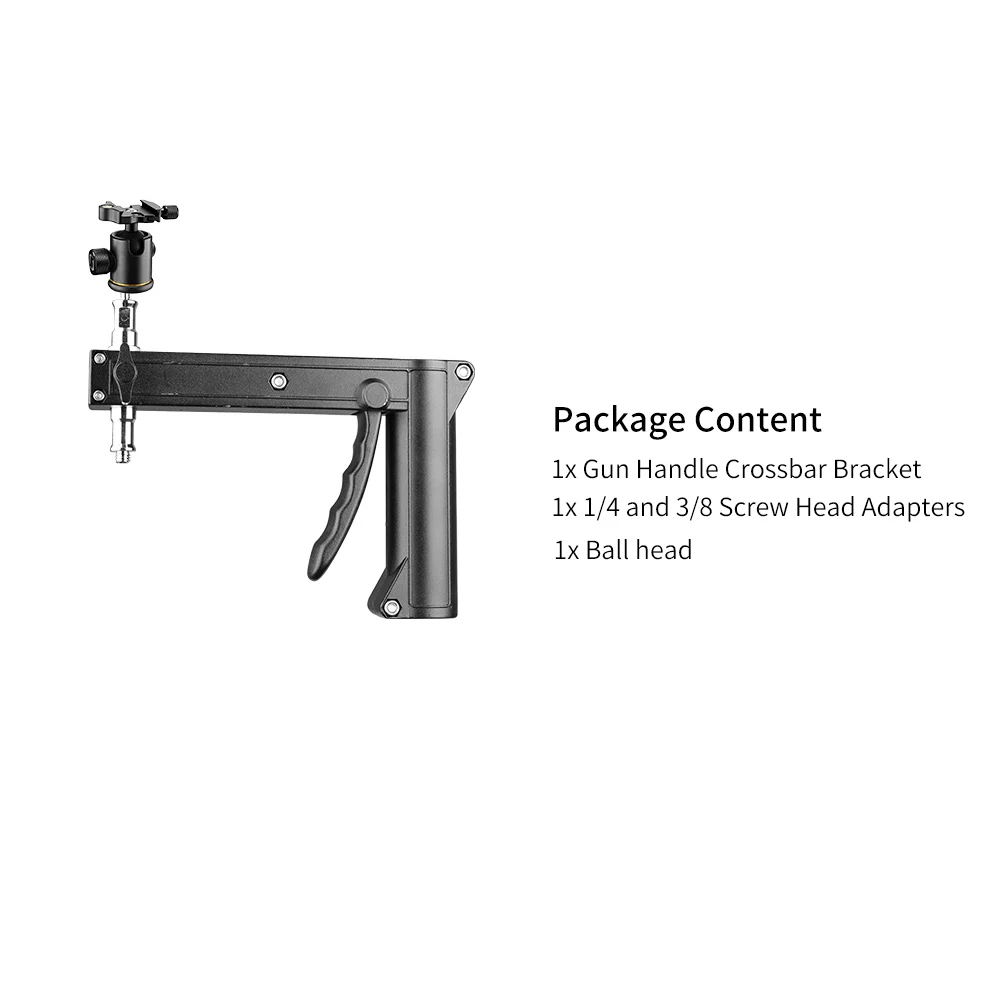 SH 63cm-190cm Gun Grip Light Stand 1/4 and 3/8 Screw With Wheels Folding Tripod For Studio Flash LED Light Softbox COB Light