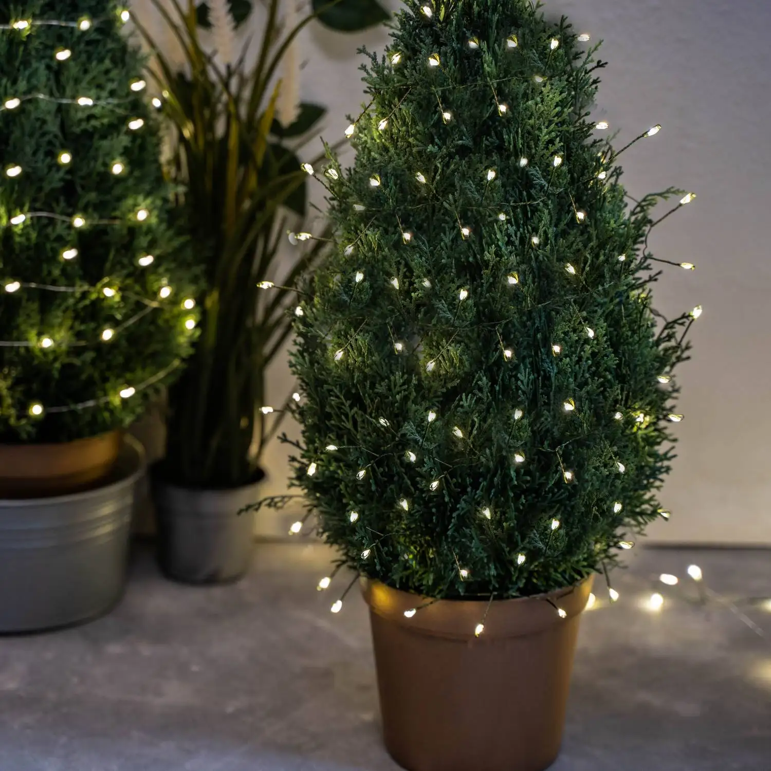 600 LED حفلة عيد ميلاد Led سلسلة أضواء حديقة العنقودية لحفل الزفاف الجنية ضوء في الهواء الطلق جارلاند لتزيين شجرة عيد الميلاد