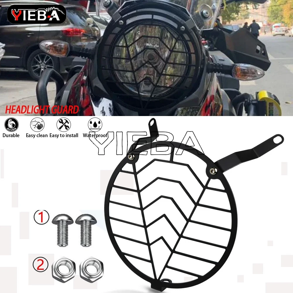 

For SUZUKI DL250 V-Strom DL 250 VStrom DL250 ALL YEARS Head Light Guard 2025 Motorcycle Front Headlight Cover Grill Protector