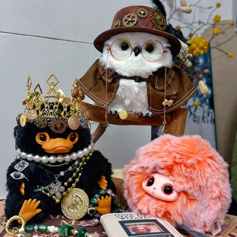 Original Harri Botter animaux fantastiques série en vinyle souple boîte aveugle Niffler Hedwig peluche cadeau poupée jouet ornement modèle cadeau