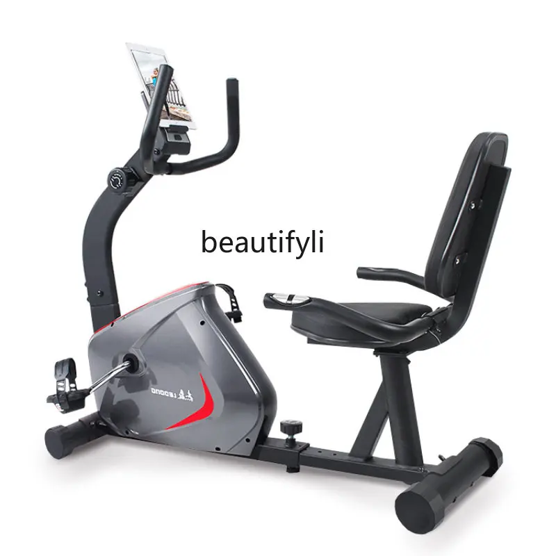 Recumbent Cycle Household Fitness Bike Magnetic Control Equipment Aerobic Indoor Pedal Bicycle