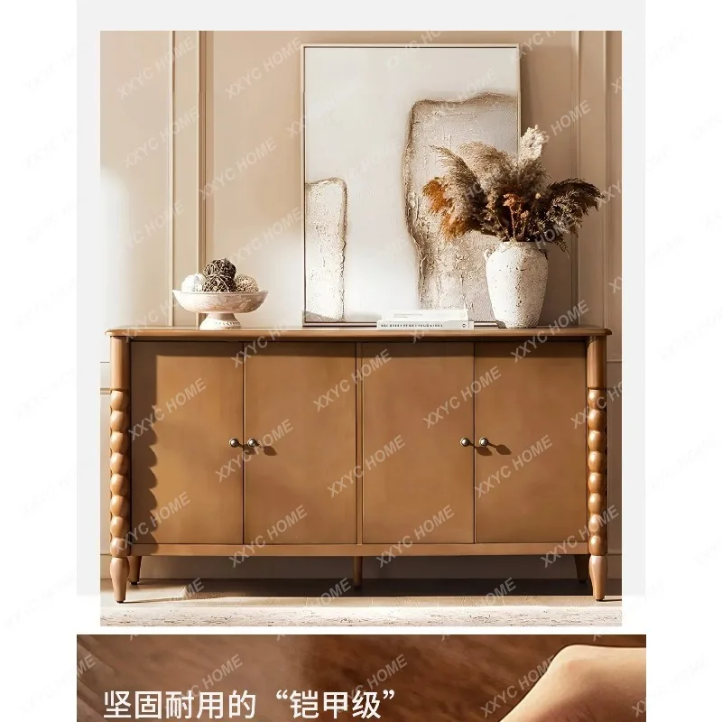 XXstyle solid wood sideboard vintage entryway floor-standing wall-mounted storage cabinet