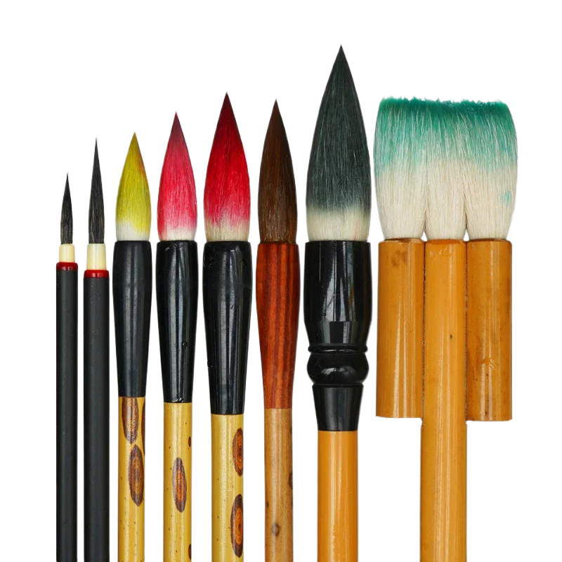 Multiple Hair Calligraphy Brush Set Professional Chinese Painting Brush Line Drawing Painting Brushwork Brushes Set Scriptliner