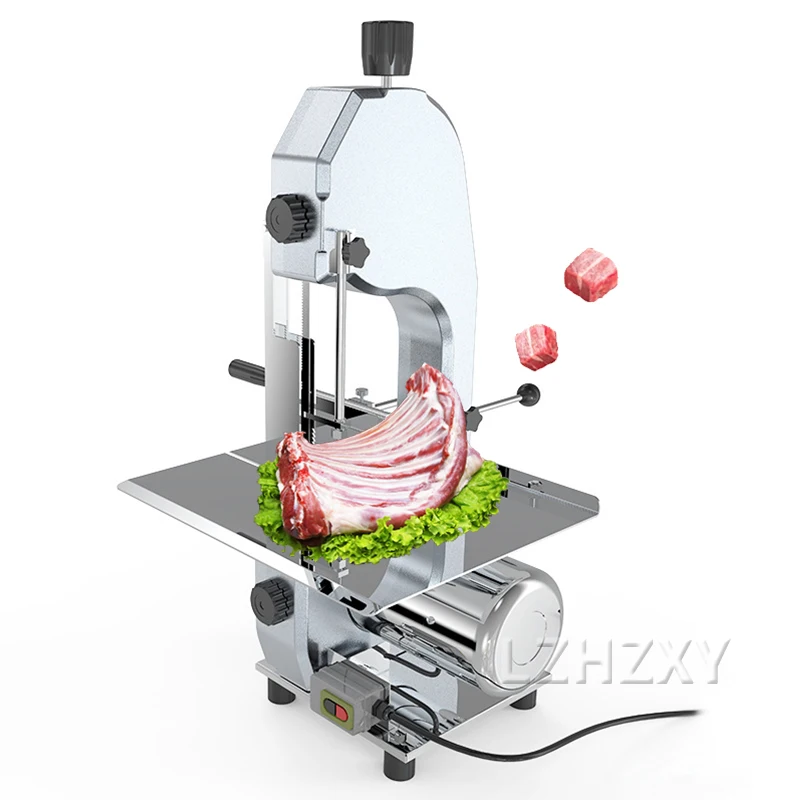 

Electric Meat Bone Saw Machine 220v Small Desktop Stainless Steel Cutting Maker Kitchen Chopper Food-Grade Spare Rib Cutting