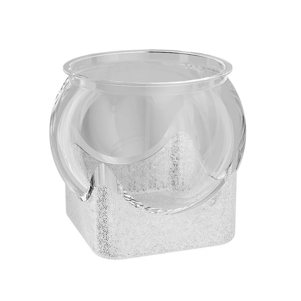 

Ultra Clear Round Fish Bowl Plastic Goldfish Bowl Viewing Tank 360-Degree View Decorative Desktop Small Aquarium