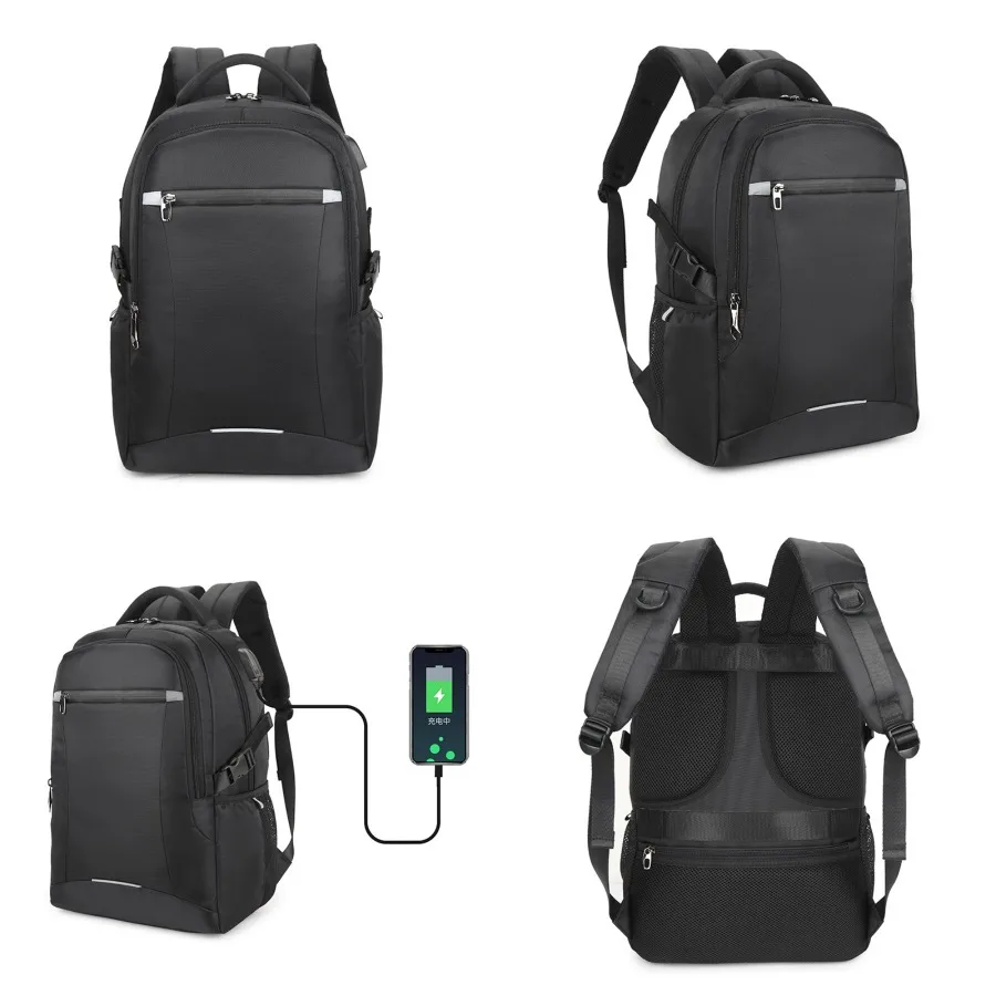 

【New style】Running walker new business computer bag large capacity men's casual backpack travel waterproof middle school studen