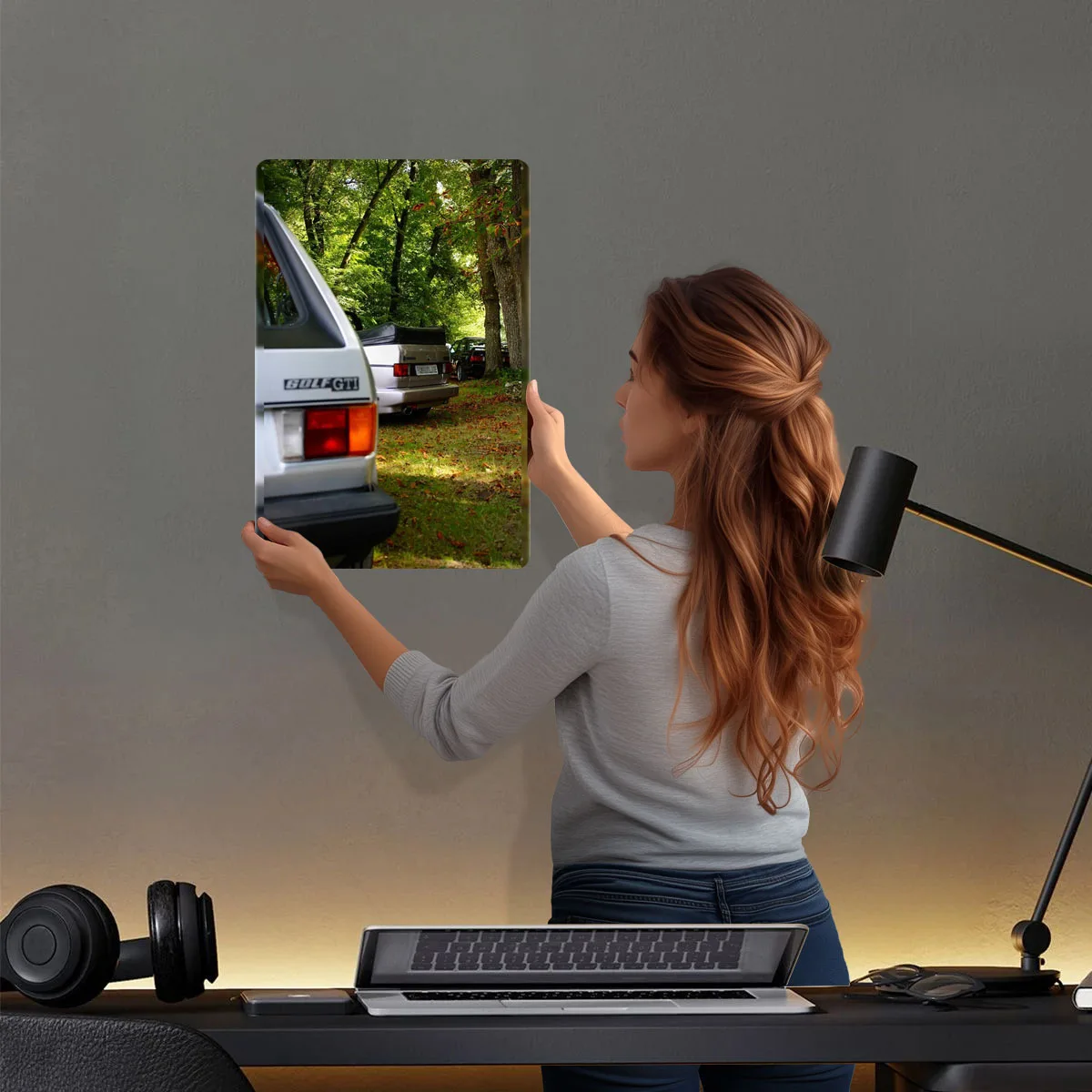 Volkswagen Golf 1 GTI + Golf 1 Cabriolet Tinplate Signs Car Poster Wand Deko Custom Metal Sign for Wall Art Decoration Bar Home