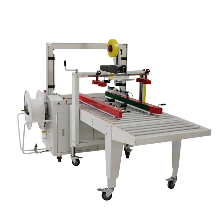 

Semi-Automatic Electric Carton Sealer Machine For Beverage Industry Small Business Packing Line Box Case Sealing Machine