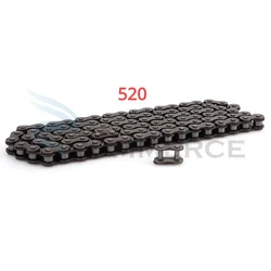 Motorcycle 520 Chains 96L/108L/116L/120L Drive chain With chain link For ATV UTV Buggy Quad Dirt Bike Motocross Accessories