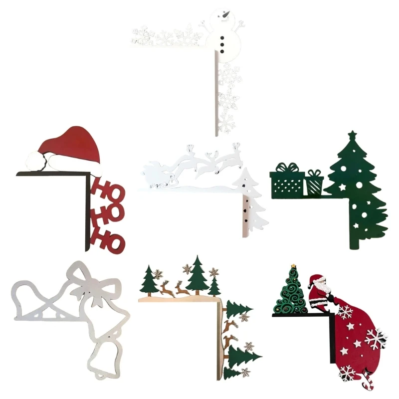 

Hand Painted Door Toppers for Christmas Decoration Metal Door Corner Accessories T21C
