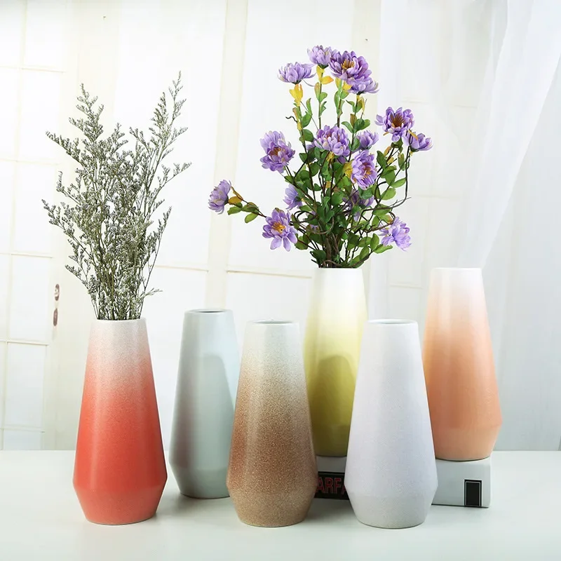 Nordic Morandi Porcelain Flower Vase Ins Home Tea Table Table Table Decoration Simple Modern Flower Arrangement