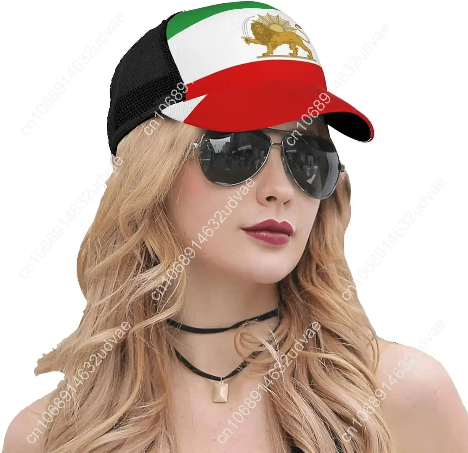 شعار إيران الأسد والشمس العلم قبعة بيسبول طباعة للجنسين قبعة قابلة للتعديل قبعات رياضية وطنية