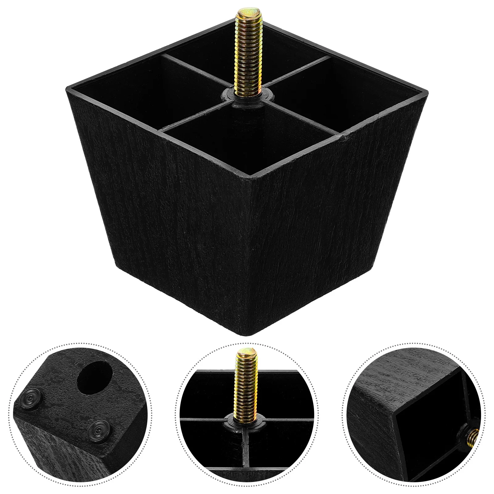 4Pcs Couch Legs Replacement Strong Furniture Legs for Sofa Cabinet Dresser Modern Design Easy to Install 3 Inch