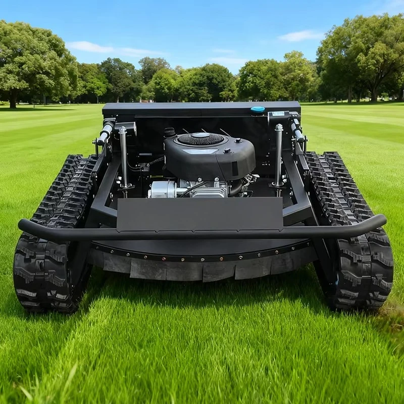 Hot Sale Low Price Intelligent Remote Control Mini Robotic Lawn Mower Small Crawler Petrol Agricultural Weeder Grass Trimmer