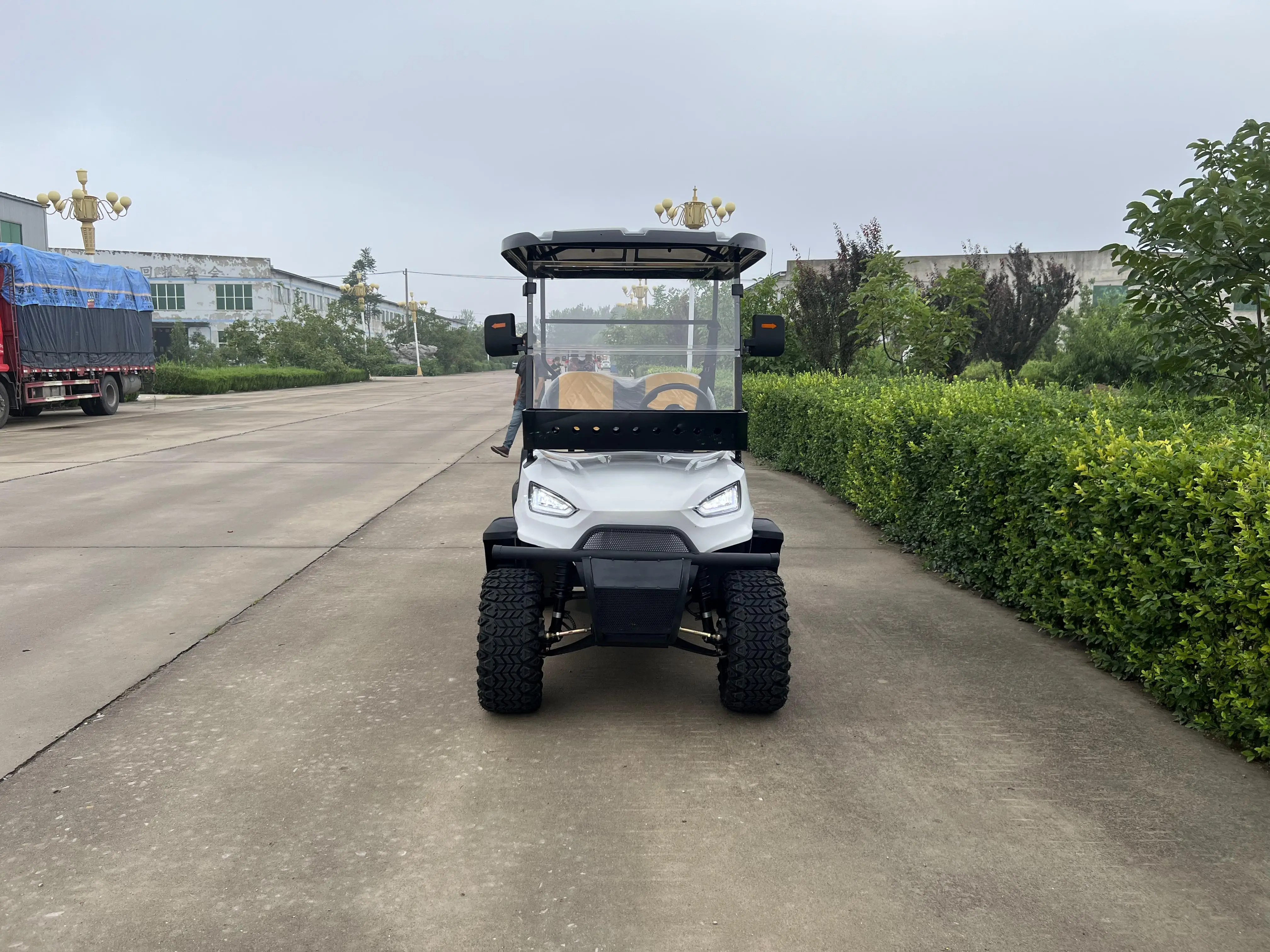 Good Load Bearing Capacity 48 v Lithium Battery Golf Club Cart Alum Chassis 4+2 Seats Golf Buggy Hunting Cart Karts Car