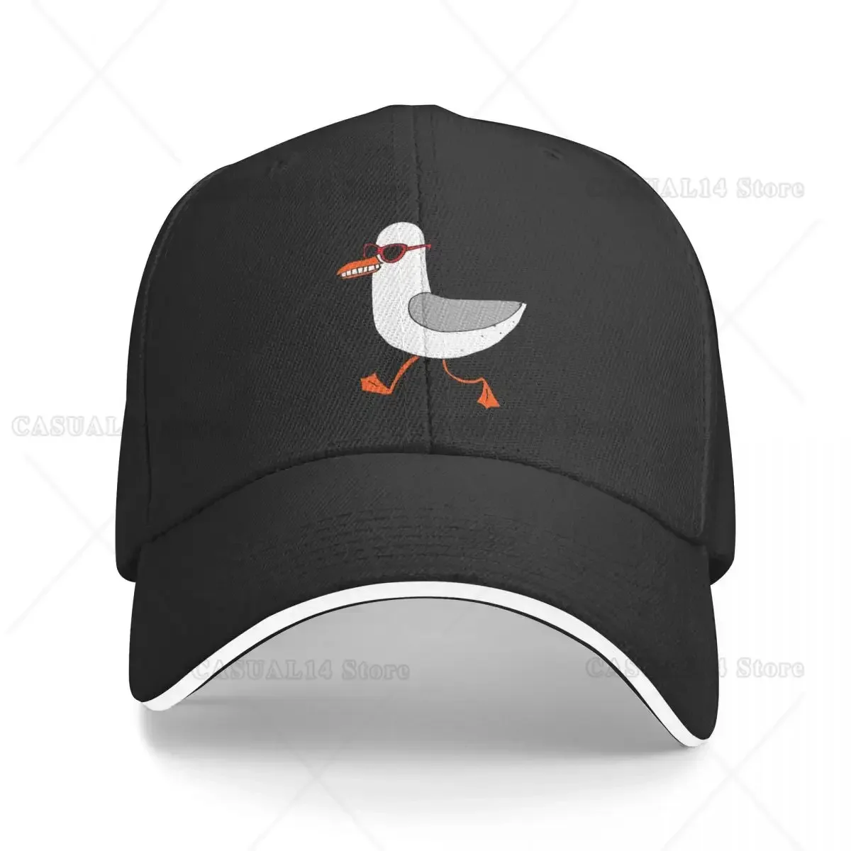 

Seagulls Doing Stuff Baseball Cap Hat Man Luxury Rugby Fluffy Hat Trucker Hats for Men Women's