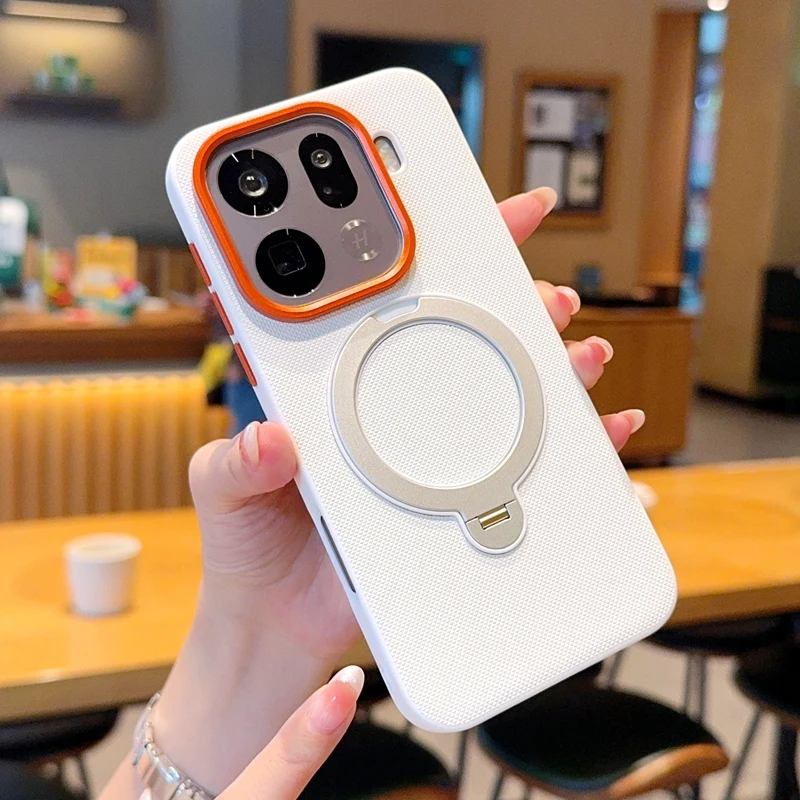 Pour OPPO Find x9 Pro �tui rigide avec anneau magn�tique sans fil charge prot�ger coque arri�re pour trouver X9 X8 Pro X8S + Ultra coque