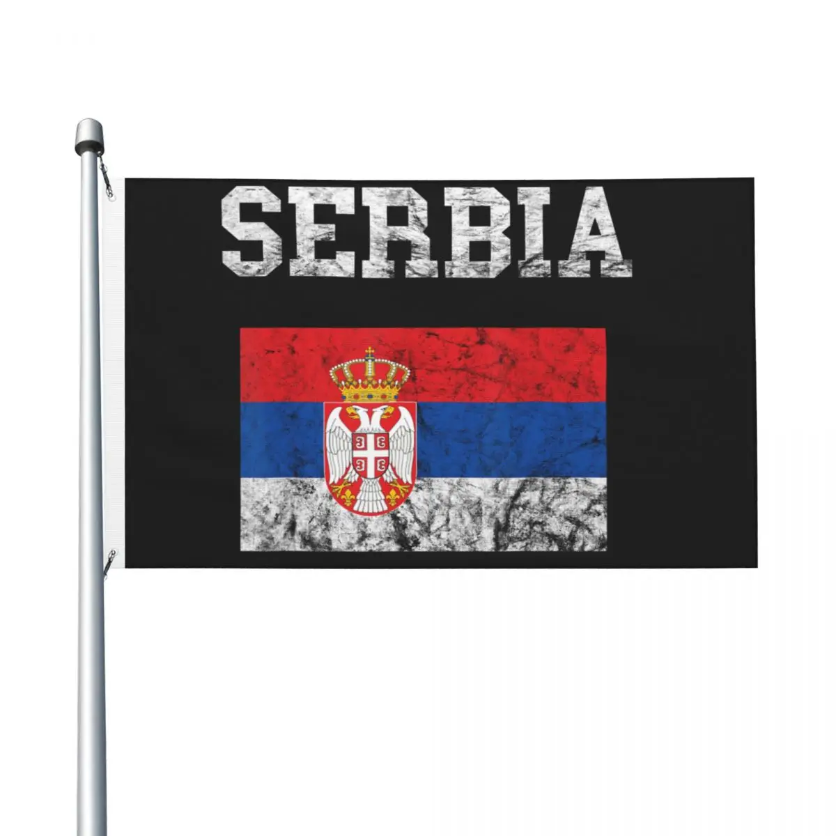 Serbia Serbian Flag Srbija Serbs Roots Flag 90X150cm Custom Flags Banner Polyester Hanging For Indoor Outdoor Decor